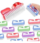 12Pcs Handle Grip Nail Brush, HOFASON Nail Brush for Cleaning Fingernails Manicure Scrub Hand Bru...