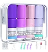 18pack Travel Bottles for Toiletries,TSA Approved Silicone Travel Containers for Toiletries,Leak ...