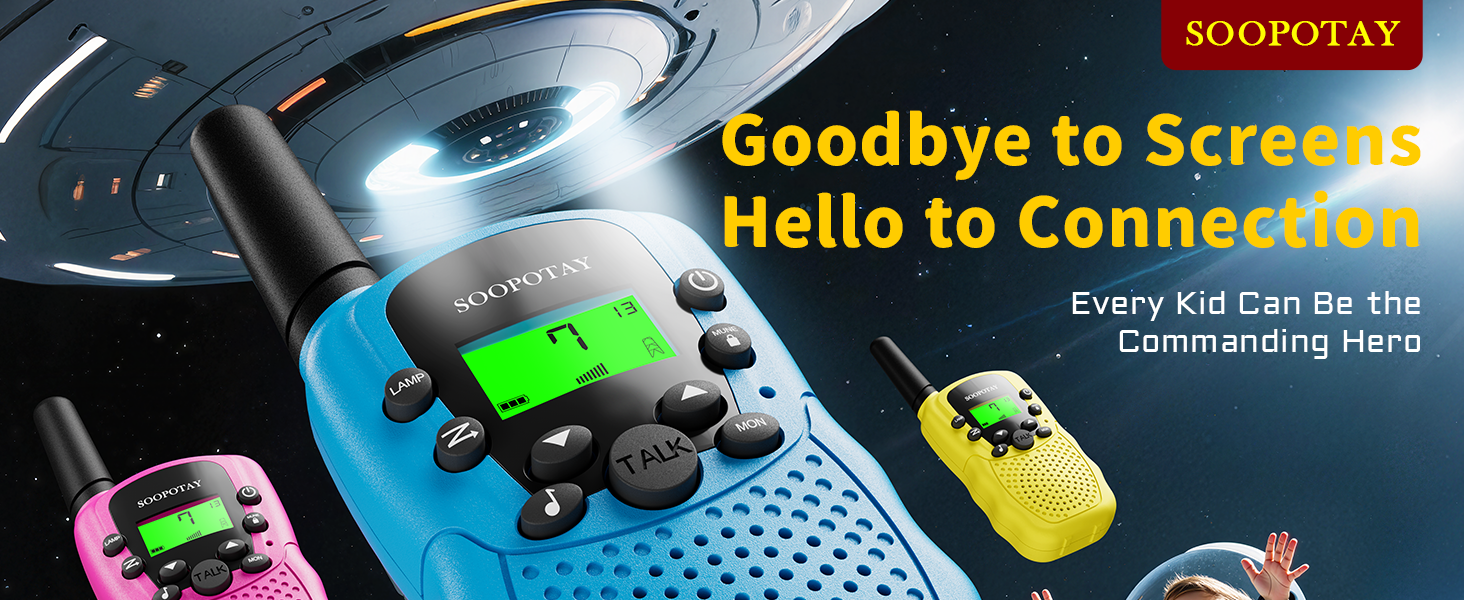 Say goodbye to screen time, say hello to connections with walkie talkies