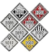 Numer-All Aluminum Flip File Placard, One Set with 8 Legends, Numbered - 13.75" x 13.75" Unpainte...