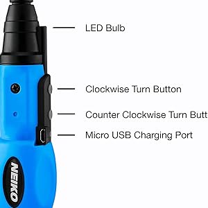 NEIKO 10577A Cordless Power Screwdriver