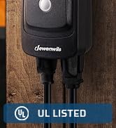 DEWENWILS Outdoor Timer Outlet Waterproof, Outdoor Timer for Lights, 100 ft Remote Control with 2...