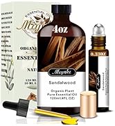 Sandalwood Essential Oil-Sandalwood Fragrance Oil 4.33oz (130ml)-100% Pure Natural Scent for Diff...