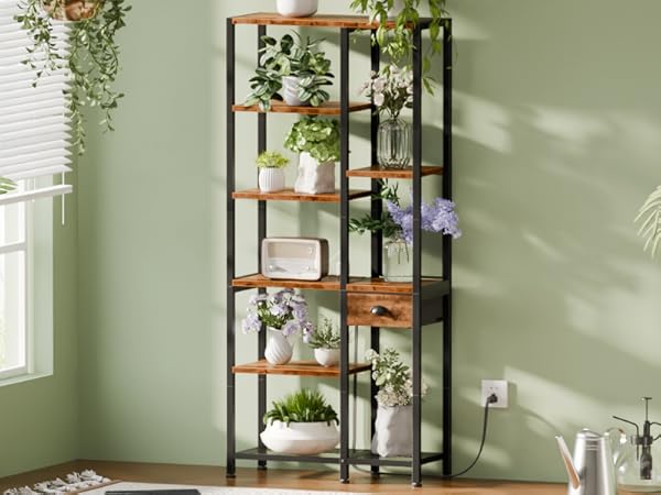 Shelf With Power Outlets