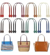 Jucoan 16 Pack 23 Inch PU Leather Purse Straps, 8 Colors Sewing on Shoulder Bag Strap Handle Repl...