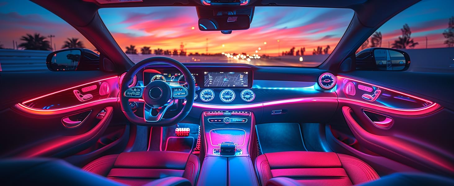 UVTaoYuan light belt is used for decoration of driving space