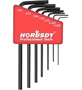 SEDY 7-Piece Mini Hex Key SAE Set, Imperial L Shape Allen Wrench, 0.028, 0.035, 0.05, 1/16
