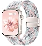 Braided Stretchy Band Compatible with Apple Watch Bands 38mm 40mm 41mm 42mm 46mm 44mm 45mm 49mm f...