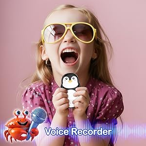 Cute Cartoon Penguin mp3 player for kids music player with voice recorder hifi lossless ipod shuffle