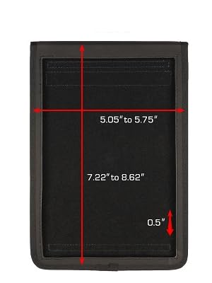 USA GEAR 7 Inch Tablet Case Sleeve Cover with Built-in Screen Protector & Carry Strap