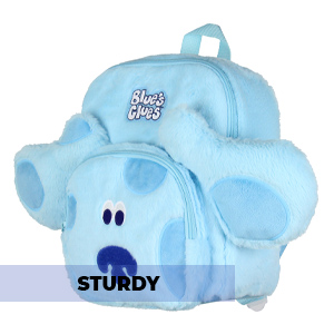 Blue's Clues Plush Character Cartoon Face 12 Inch Backpack For Daily Use
