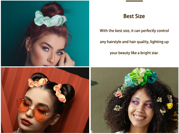 satin scrunchies