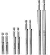 Geinxurn 8Pc Stainless Screwdriver Bit Holders, Extension Socket Drill Bit Magnetic Holder Hex Sh...