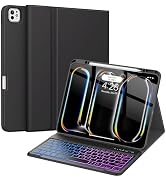 Soke for iPad Pro 13 Inch Case with Keyboard (M4 2024), Magnetic Detachable Wireless Bluetooth & ...