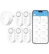 GoveeLife WiFi Water Leak Detector 5 Pack for Home, Water Sensor with 1804ft Long Monitoring Rang...
