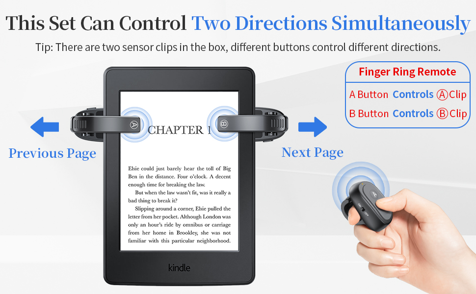 Remote Control Page Turner for Kindle Paperwhite