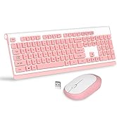 Wireless Keyboard Mouse Combo, MageGee V650 Quiet Full Size 2.4G Ultra-Thin Wireless Keyboard and...