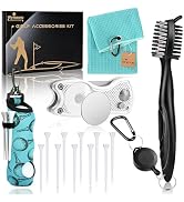 Wynaura 15PCS Golf Accessories Kit - Include Golf Club Cleaner Brush with Groove Cleaner Tool, Go...