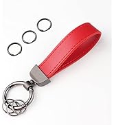 Turcee Leather Car Keychain, Creative Personality Leather Key Fob, Universal Key Fob Keychain for...