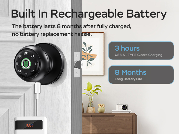 built in rechargeable battery