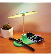 BUDI Multifunctional Table Lamp with Wireless Charger, 3 in 1 Charging Station Desk Lamp Touchabl...