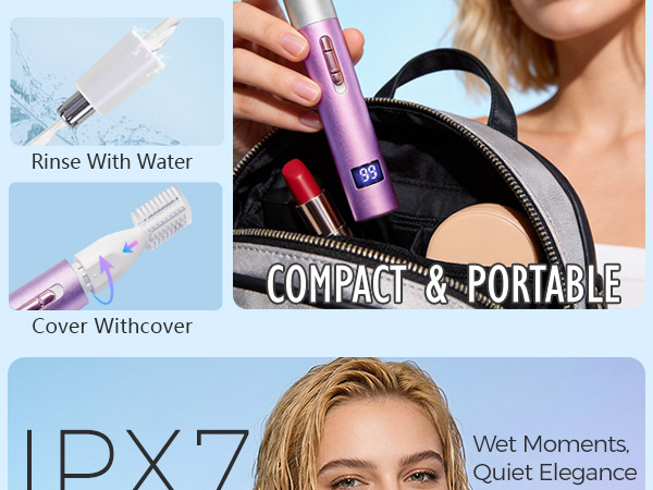 Nose & Eyebrow Hair Trimmer for Women Men,Painless Rechargeable Ear & Nose Hair Trimmer Clipper