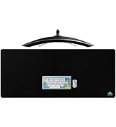 Cacoy Extended Gaming Mouse Pad, 55.1"x23.6" Office Computer Desk Pad, Stitched Edges Large Mouse...