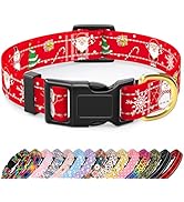 TMOODEL Reflective Dog Collar, Cute Christmas Style Dog Collars for Medium Dogs, Soft Nylon Puppy...