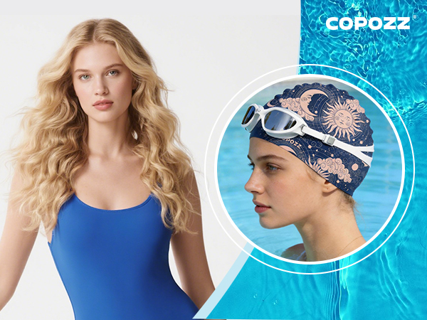 Swim cap for long hair