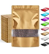 Funfery 100 Pcs Smell Proof Packaging Bags,Mylar Clear Bags for Food Storage,Sealable Bags for Pa...
