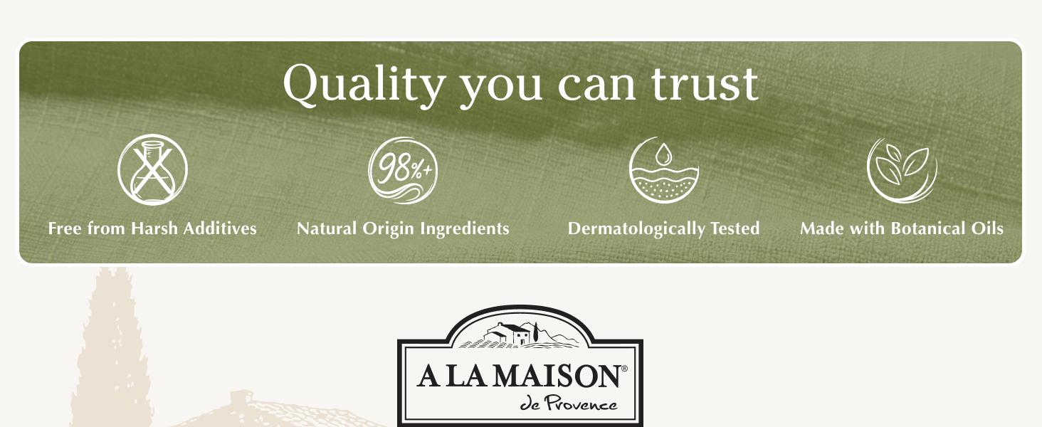 A La Maison Liquid Soap French Triple Milled Traditional Marseille gentle long last refined scent