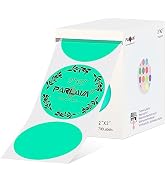 PARLAIM 2 Inch Circle Thermal Sticker Labels,700PCS Round Direct Thermal Printer Labels for Busin...