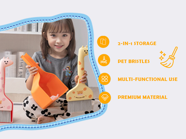 broom with dustpan combo set,