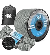 750Ib Reflective Paracord Rope,100' 200' 500' 1000',4mm 11 Strand Parachute Spool Cord with Colle...