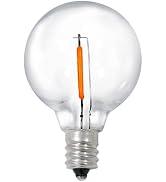ZJOJO 4 Pack LED G40 Replacement Light Bulbs, Waterproof E12 Edison Bulbs for Outdoor Patio Backy...