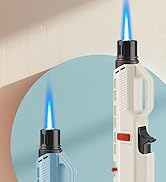 Samniu 4 Pack of Torch Lighter, Windproof Adjustable Jet Flame, with Safety Lock, Long Refillable...