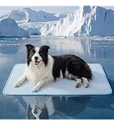 YQLKYMLO Dog Cooling Mat for Large Dogs, QMAX>0.4 Breathable Cool Pet Crate Pad with Chill Cold F...