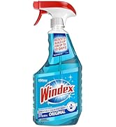 Windex Glass and Window Cleaner Spray Bottle, Packaging Designed to Prevent Leakage and Breaking,...