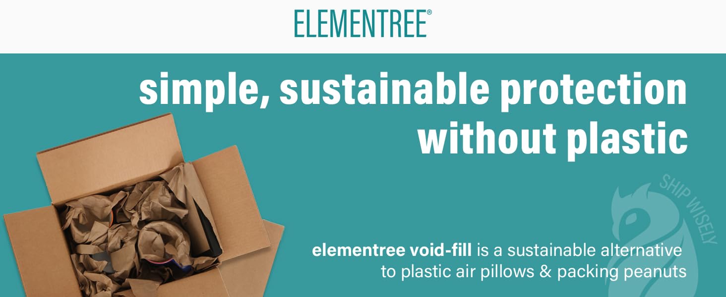 Elementree Void Fill Sustainable Kraft Packing Paper for moving shipping and storage