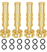 AUTOMAN Brass Hose Nozzle – High Pressure Jet Nozzles 4 Pack, Heavy Duty Sprayer for Garden Hoses...