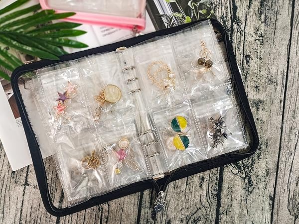 LingLingo Earring Organizer Travel Jewelry Case