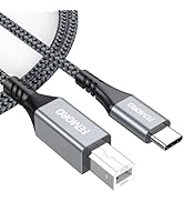 FEMORO USB B to USB C Printer Cable 3FT, USB C to USB B Cables USB-B to USB-C Adapter Braided USB...