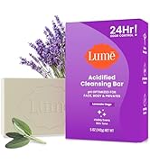 Lume Acidified Body Cleansing Bar - 24 Hour Odor Control - Removes Odor Better than Soap - Moistu...