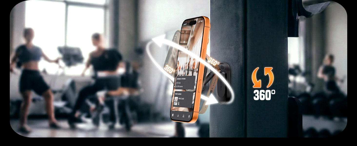 360° Rotation: Fully adjustable viewing angles. Switch between portrait and landscape easily.