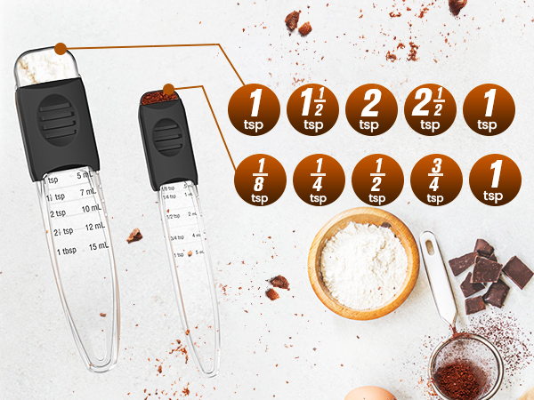 measure spoons set adjustable measuring spoon adjustable teaspoon measuring spoons sliding