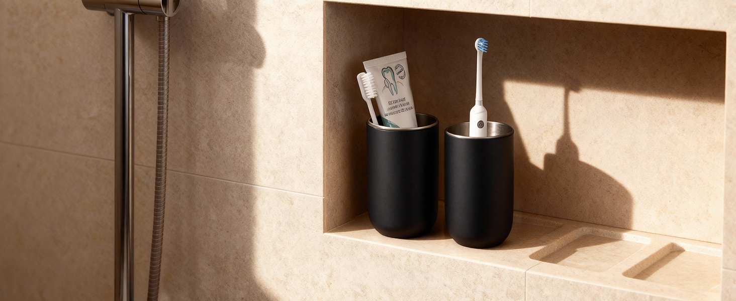 Bathroom Toothbrush Cup Holder