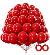 200pcs 5 Inch Red Balloons, Small Mini Latex Balloons for Party Birthday Baby Shower Anniversary ...