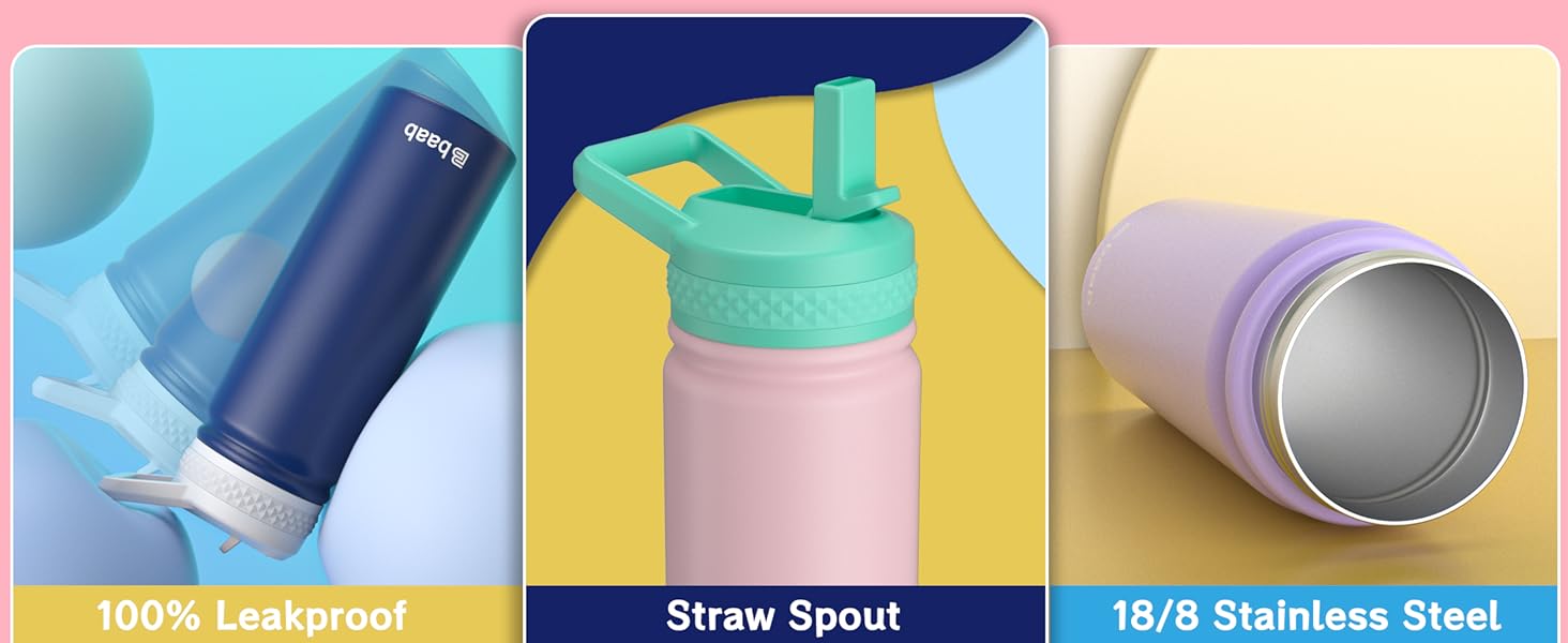 18oz kids water bottle