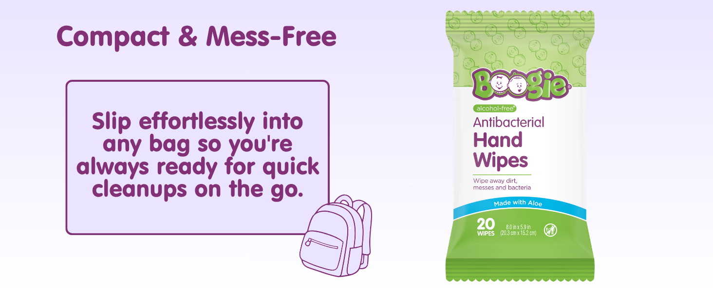 compact & mess-free hand wipes for on-the-go cleaning wipes