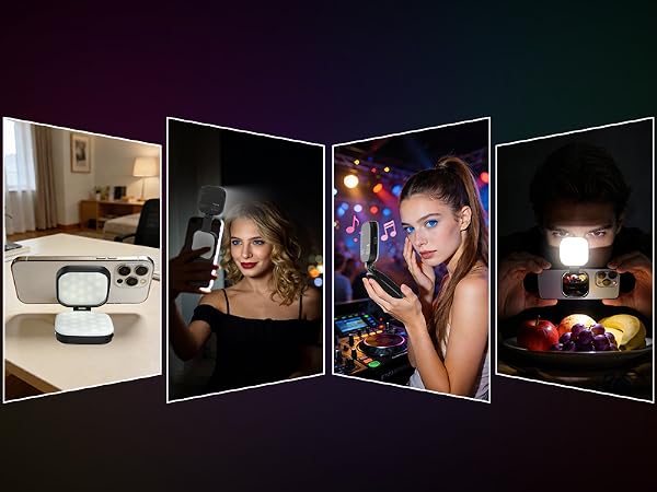 telesin magnetic selfie light picture lights portable ring light for phone phone camera light